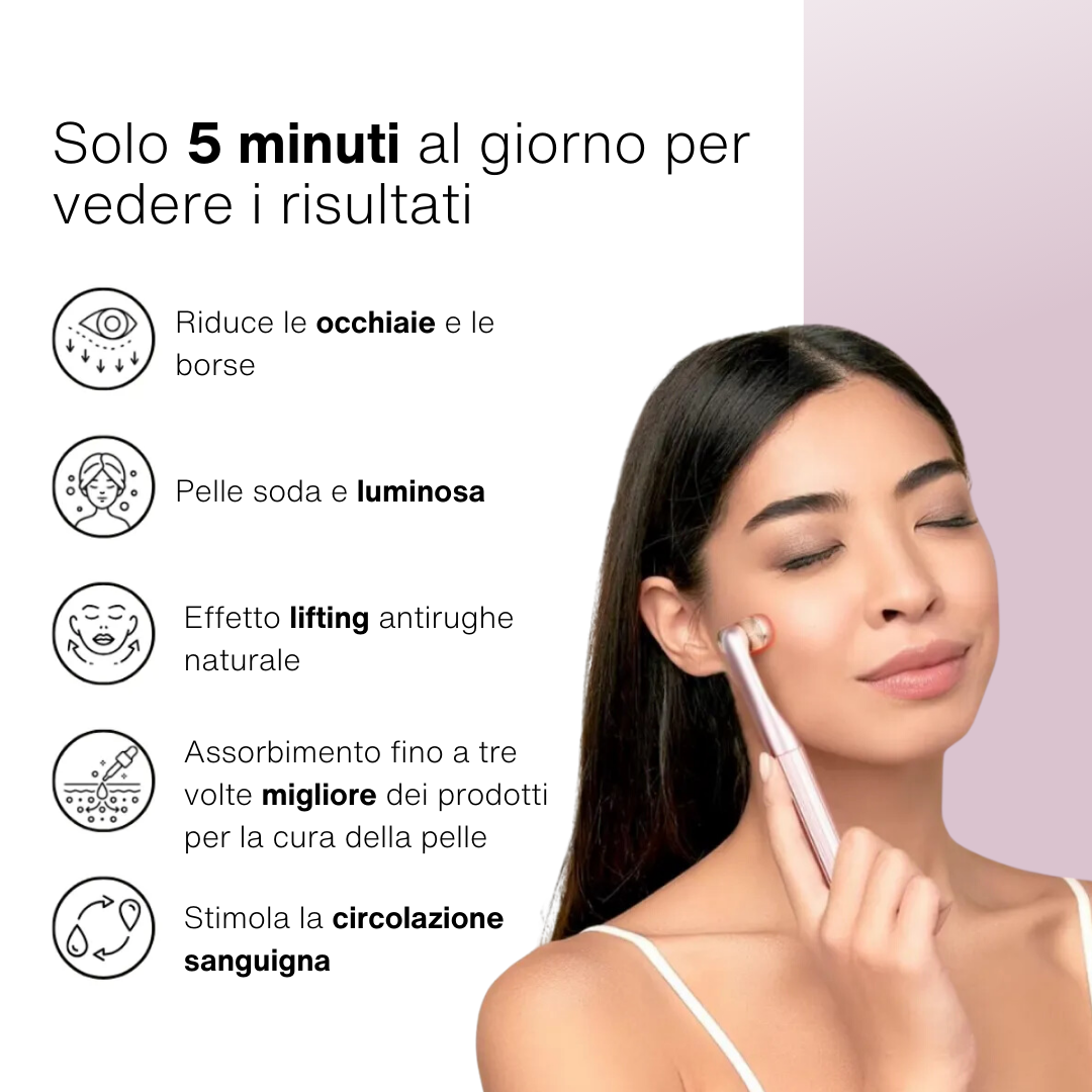 FACELIFT© - Dispositivo per la cura della pelle anti-età e occhiaie con luce rossa